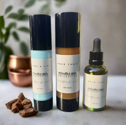 Collagen, hyaluronic acid vitamin c and skin oil complete restorative skin treatment 